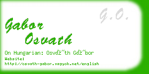 gabor osvath business card